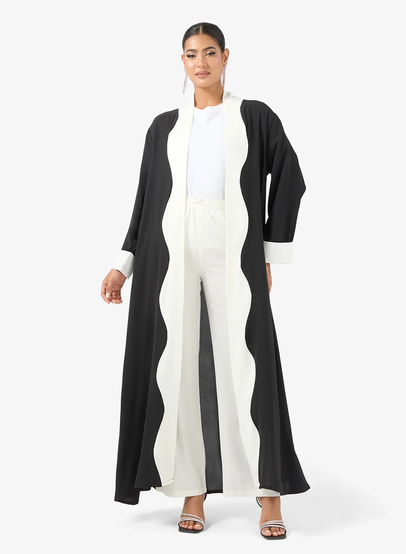 Contrast Toned Abaya