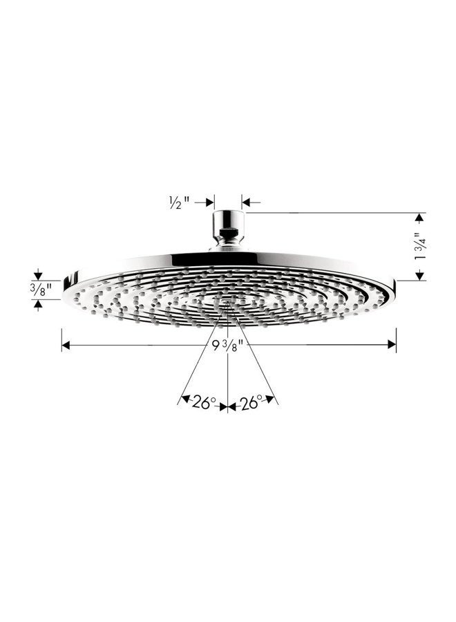 hansgrohe 27474001 Raindance Showerhead, 10", Chrome - Image 3