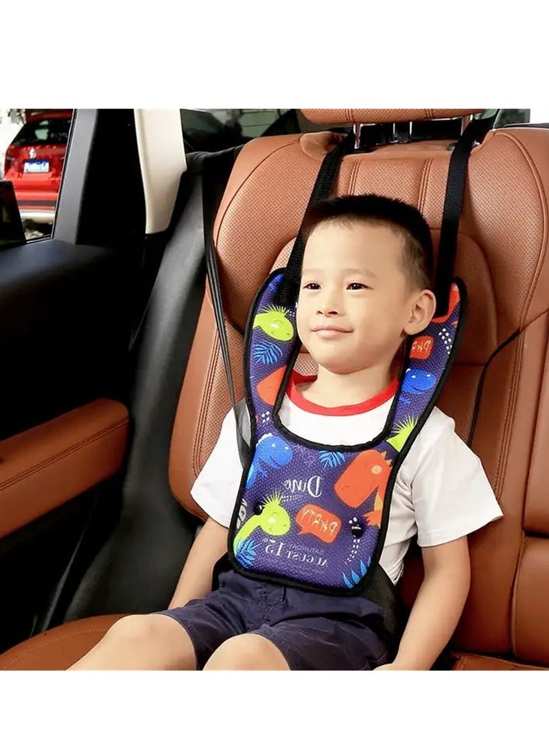 Adjustable Kids Seat Belt Adjuster, Soft Safety Strap Cover and Positioner Pad for Travel Protection - Image 4