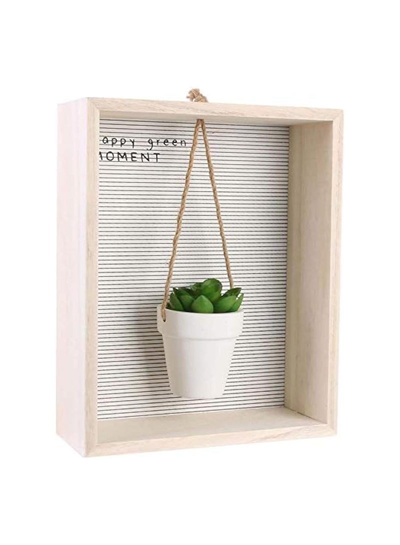Generic Home Deco  Factory Decorative Wall Frame Shelf Unit With Succulent Greenery For Indoor Decor Hanging Plant  - Image 1