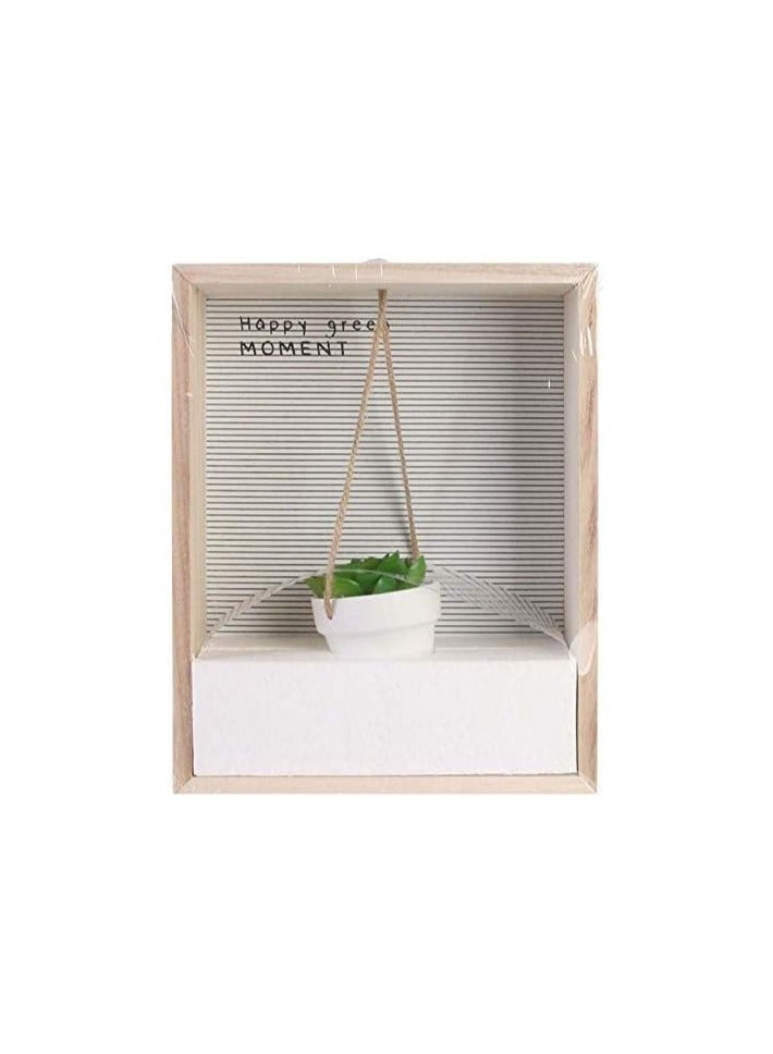 Generic Home Deco  Factory Decorative Wall Frame Shelf Unit With Succulent Greenery For Indoor Decor Hanging Plant  - Image 4