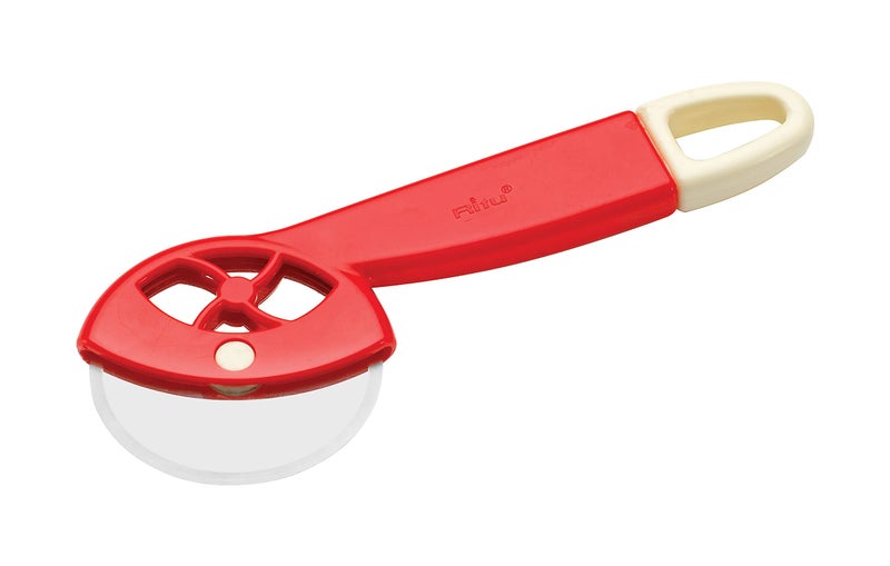 RITU Premium Pizza Cutter with Smooth Rolling Blade | Ideal for Cutting Pizza, Sandwich, Breads, Burger, Paratha | Multipurpose Rotating Slicer with Strong Handle | Color May Vary - Image 1