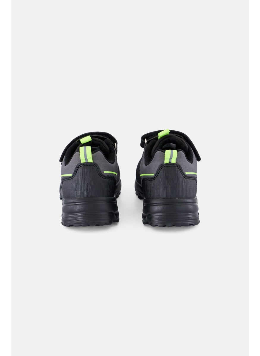 RBX - Kids Boy Velcro Closure Shoes, Black - Image 1