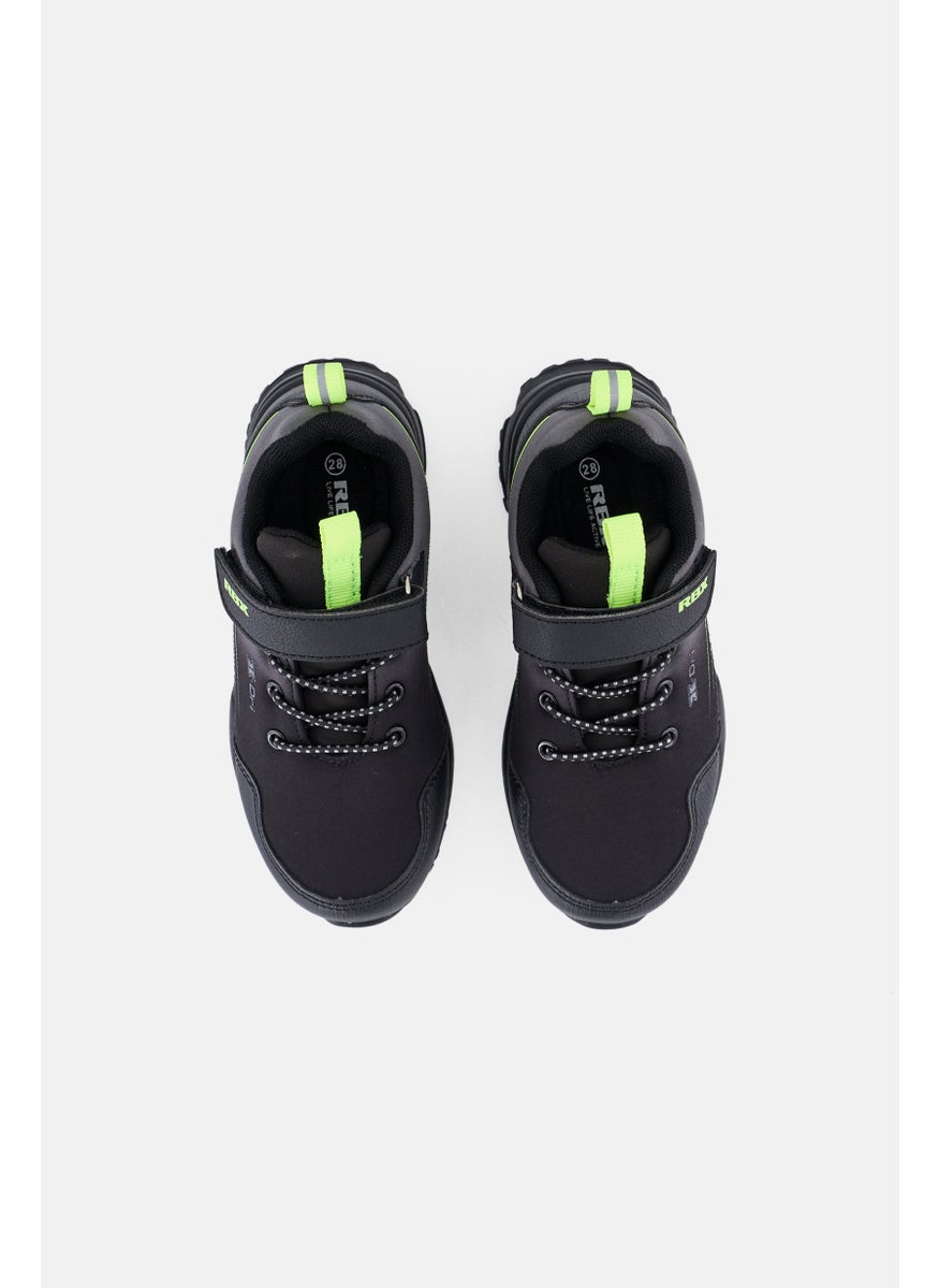 RBX - Kids Boy Velcro Closure Shoes, Black - Image 1