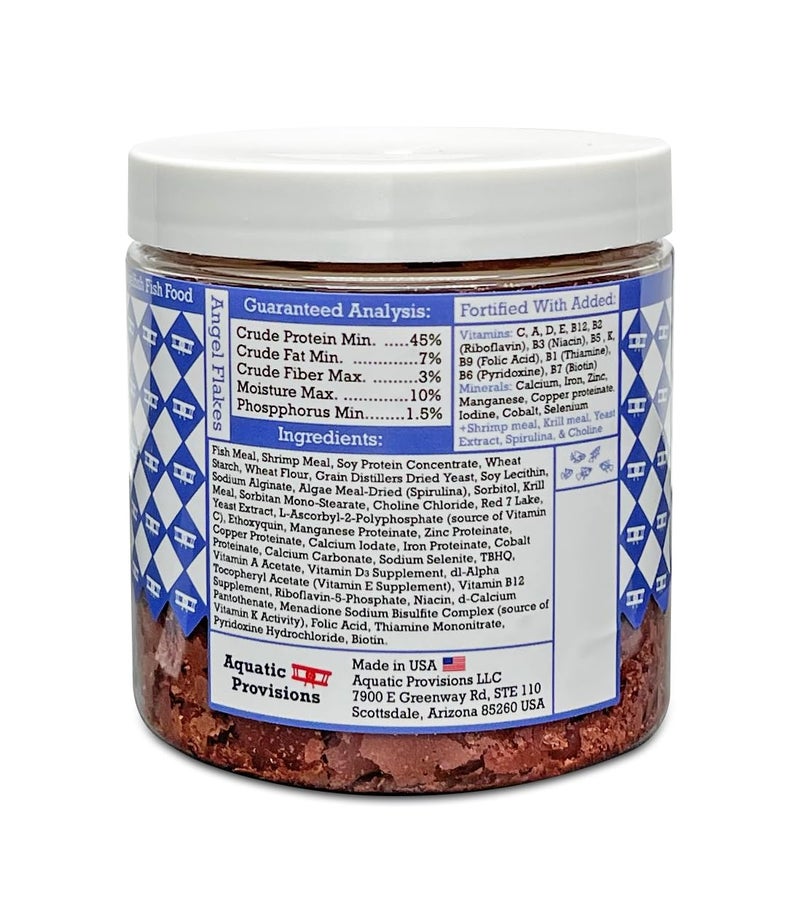 Aquatic Provisions Angel Flakes Fish Food 1 oz, for Freshwater Angelfish - Image 3