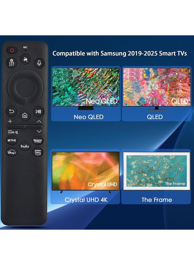 Cococ [2025 Model] VG-TM2560EN for Samsung Smart TV Remote:AI Smart Voice Control for All 2019 to 2025 Samsung,Replacement for The Frame TV/Crystal UHD/QLED/NEO QLED/Curved 4K 8K Televions - Image 2