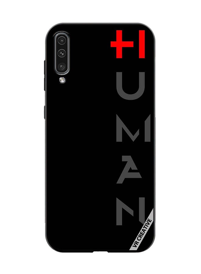 Protective Case Cover For Samsung Galaxy A50/A50s Black Design Multicolour
