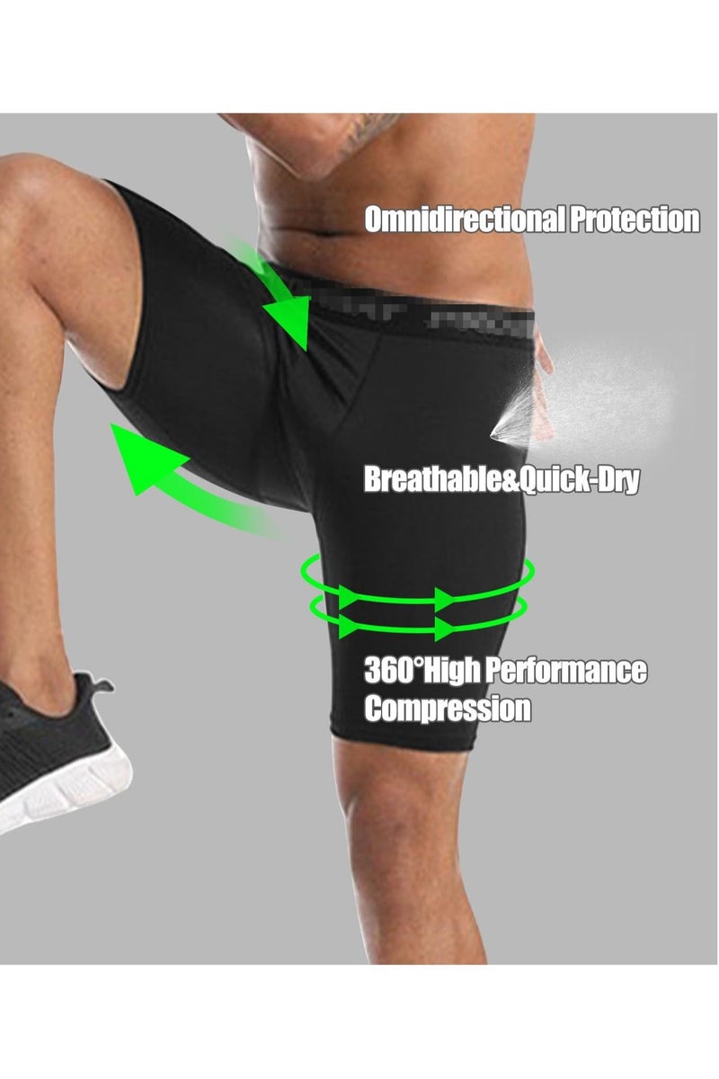 Mens Compression Shorts Sports Running Tights Underwear Athletic Workout Spandex Base Layer Short for Biker Training - Image 4
