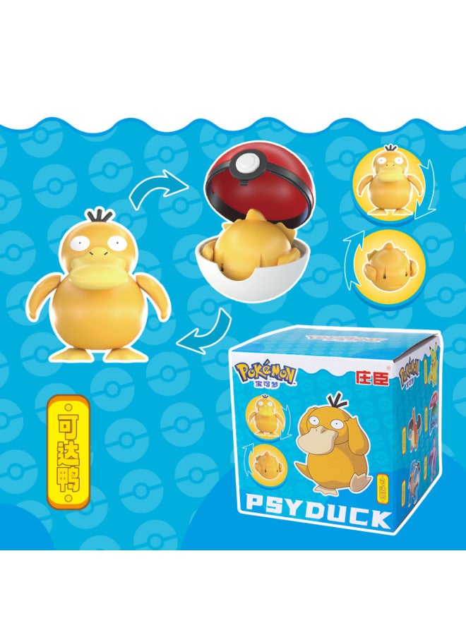 Authentic Pet Pokemon Pikachu Magic Beast Figurine Handheld Toy Transformation 1st Generation Version-Color:Bao Ke Meng 1 Generation E-commerce Clothing Ke Da Duck ZC8964 - Image 1