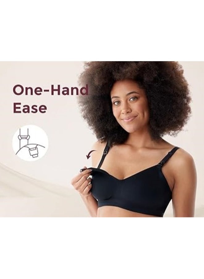Momcozy Maternity & Nursing Bra - YN21 - Black - XL  - Image 5