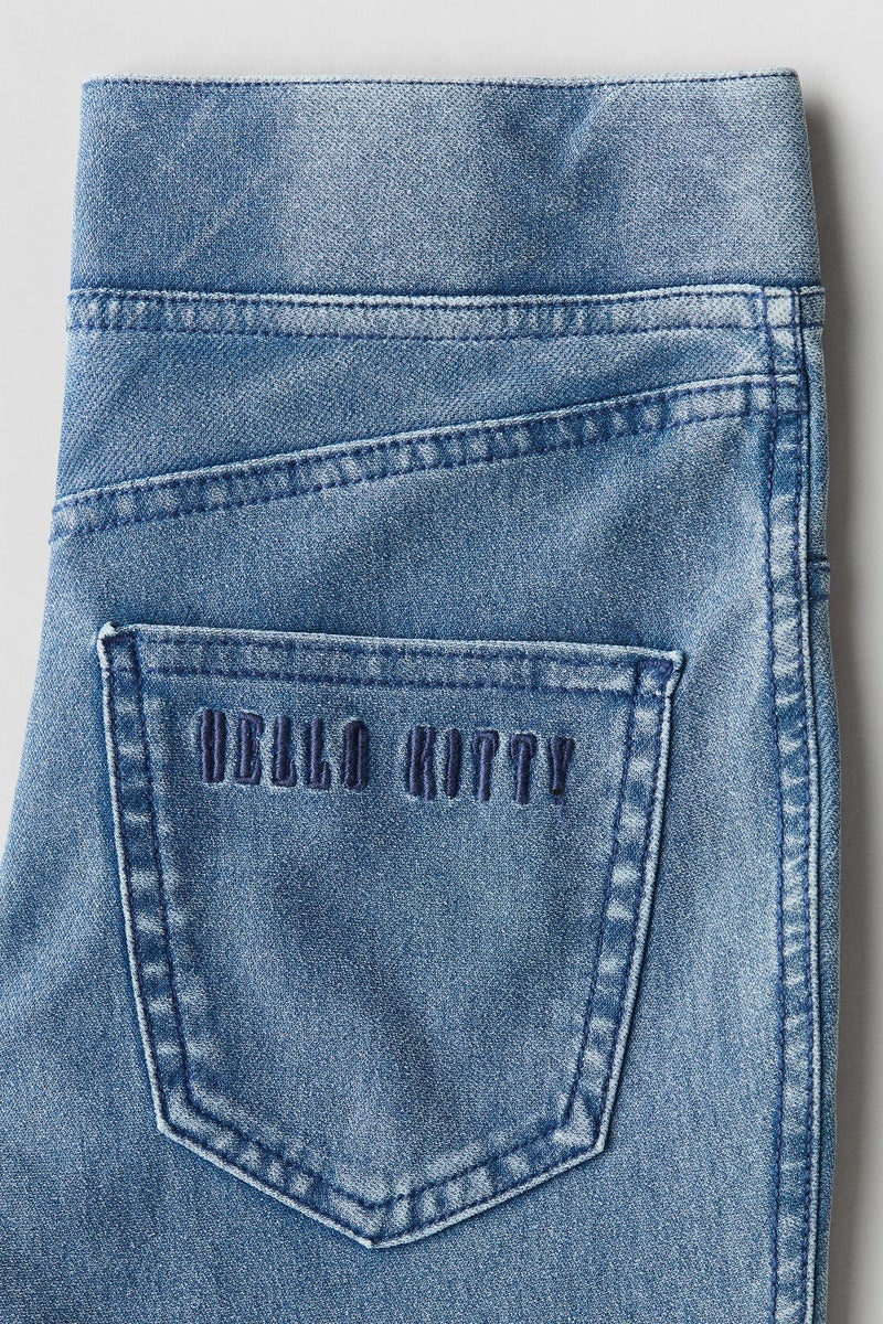 H&M Denim-Look Flared Jeggings - Image 2