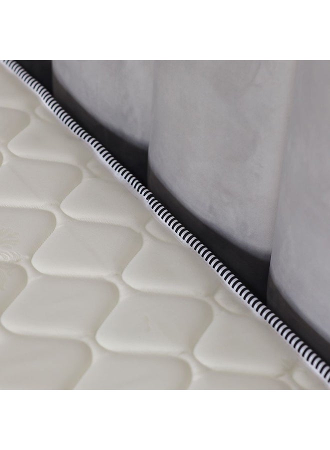 DANUBE HOME Isleep Bonnel Spring Mattress With 1 Pillow Free Medium Firm Feel Spine Balance For Pressure Relief Twin L200xW120 cm Thickness 21 cm Cream/Black - Image 5