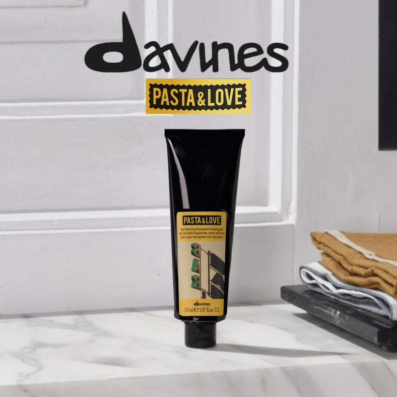 Davines Pasta & Love Men's No Foaming Sleek Precision Shaving Gel, Brushless Shave, 150ml - Image 2