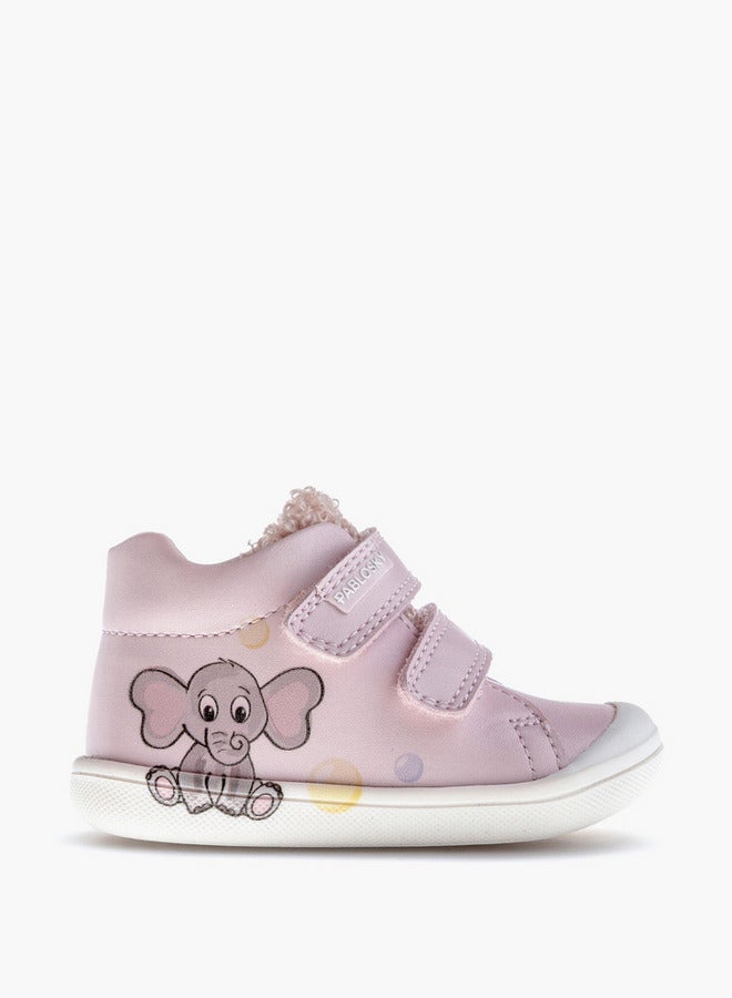 Pablosky Girls' High Top Sneakers with Hook and Loop Closure - Image 2