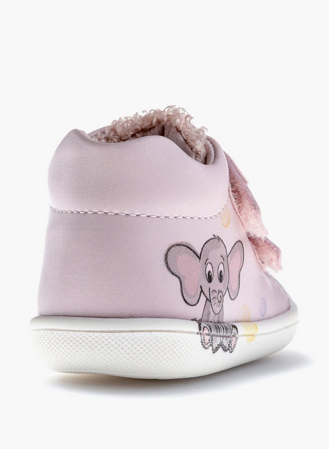 Pablosky Girls' High Top Sneakers with Hook and Loop Closure - Image 3