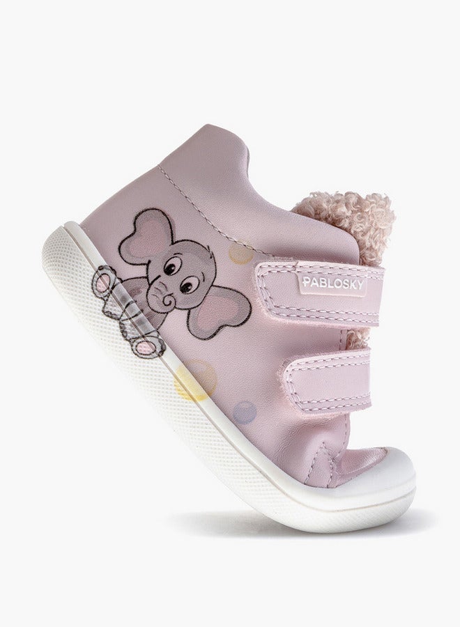 Pablosky Girls' High Top Sneakers with Hook and Loop Closure - Image 5