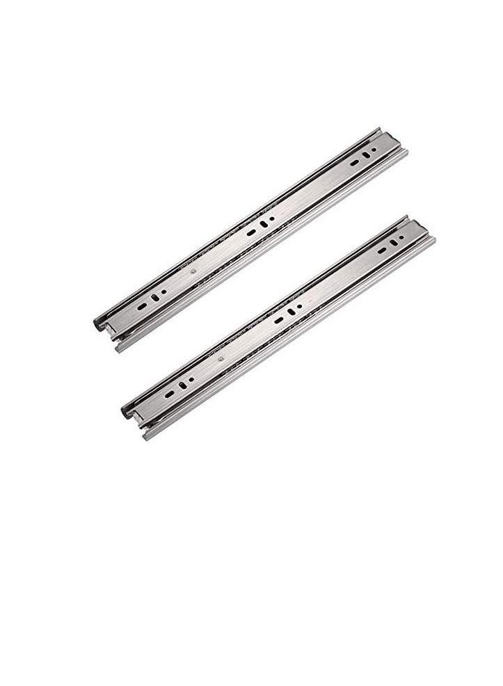 Push To Open Cabinet Drawer Slide Rail Ball Bearing System Side Mount Full Extension (20 inch (50cm))  - Image 1