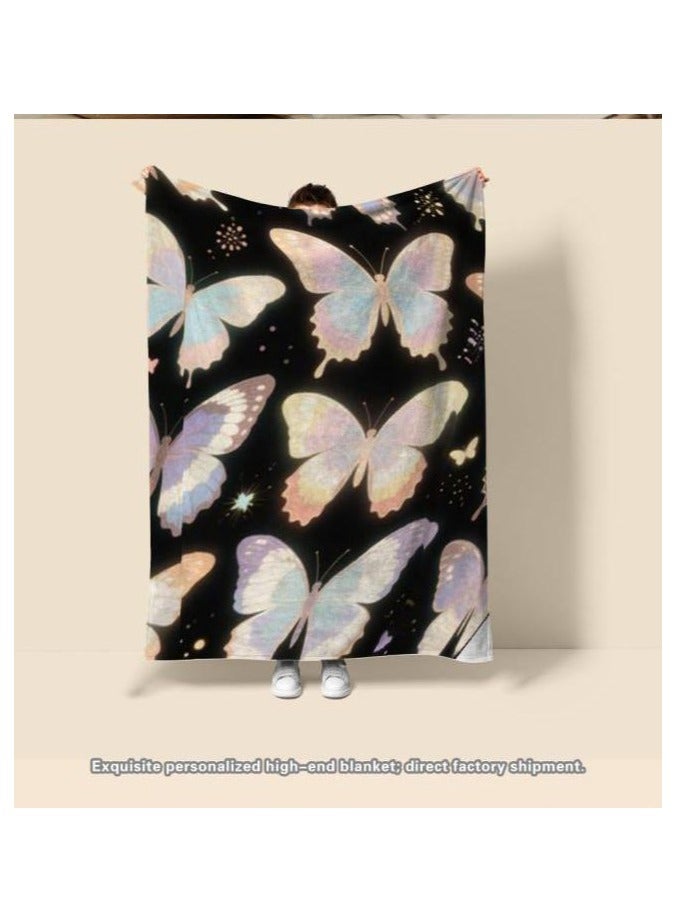 general Flannel thin blanket (warm and comfortable, suitable for sleep, gaming, dust removal and sandproof) 150cm*200cm - 92 - Image 1