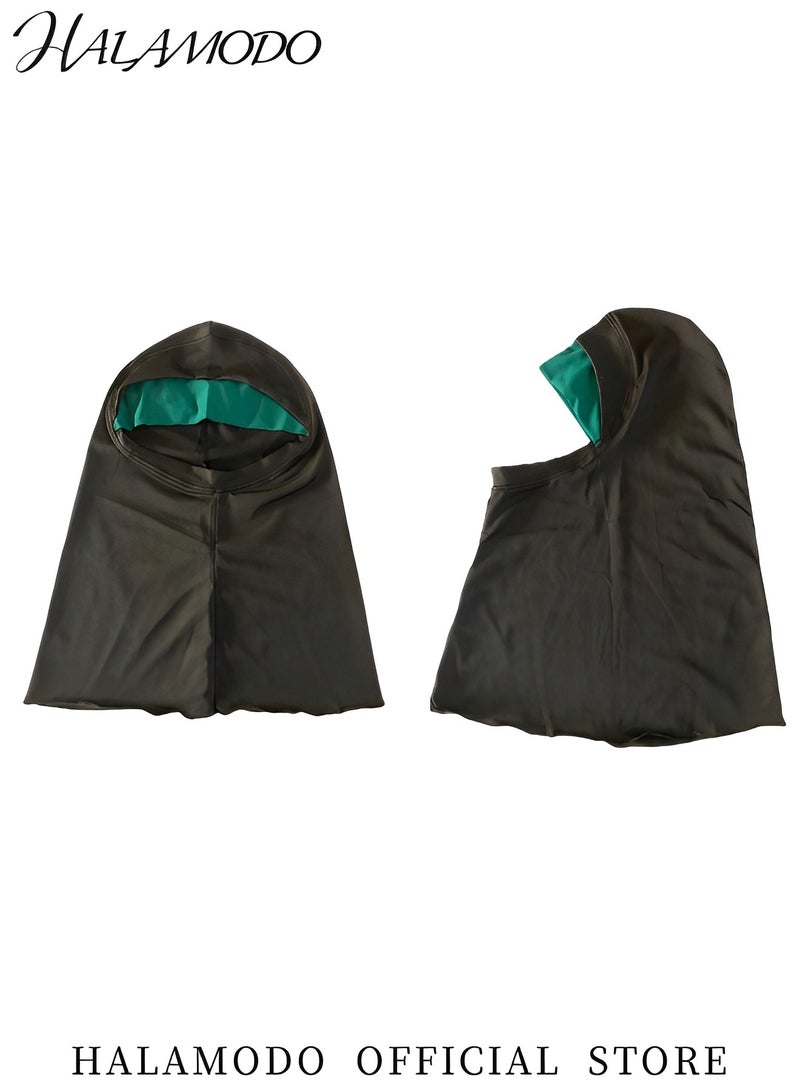 هالامودو طقم ملابس سباحة إسلامية للنساء مع قبعة سباحة، ملابس سباحة تغطي كامل الجسم، ملابس سباحة إسلامية للحجاب، ملابس سباحة بأكمام طويلة - Image 4