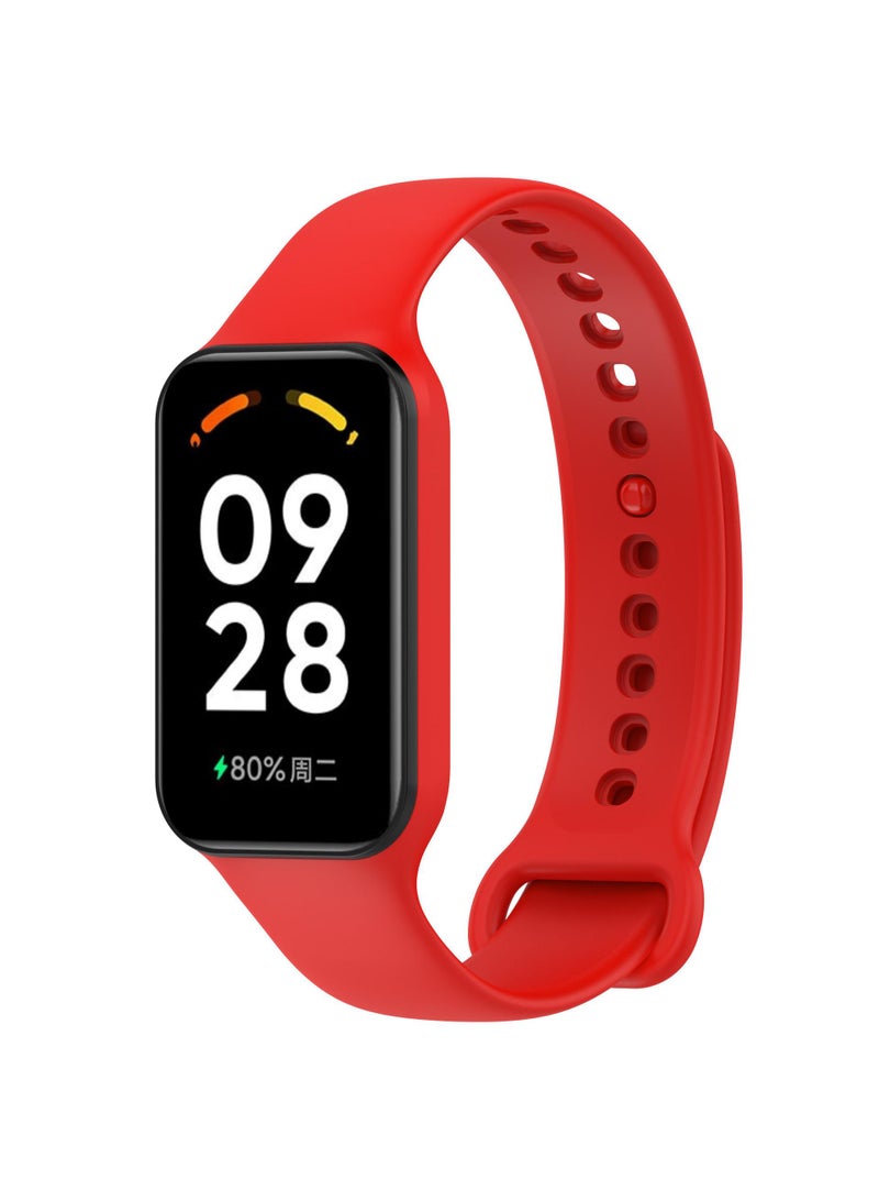 1Pcs Watch band for Redmi smart band 2/xiaomi band 8 active watch strap Red - Image 1