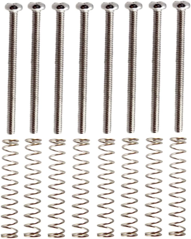 klarako 1 Pack Guitar Humbucker Dual Coil Pickup Frame Ring Mounting Screws Adjust Height Musical Instrument Parts  Silver - Image 1