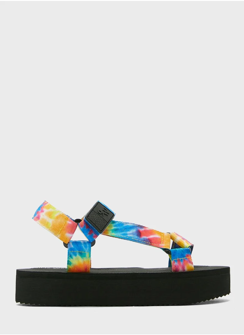 NINE WEST Multi Strap Wedge Sandals