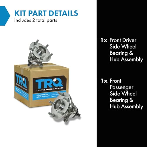 TRQ مجموعة TRQ من 2 قطعة لمجموعة محامل العجلات الأمامية وتجميع المحور متوافقة مع 2001-2006 لكزس LS430 - Image 2