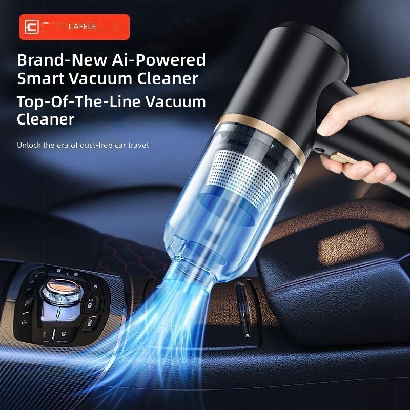 Cafele Car Vacuum Cleaner - Powerful Wireless Handheld with Dual-Function Blowing & Suction - Image 4