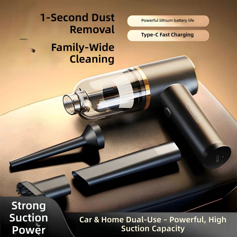 Cafele Car Vacuum Cleaner - Powerful Wireless Handheld with Dual-Function Blowing & Suction - Image 1
