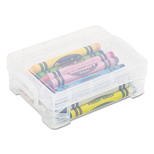 ADVANTUS 40311 Super Stacker Crayon Box, Clear, 3 1/2 x 4 4/5 x 1 3/5 - Image 4