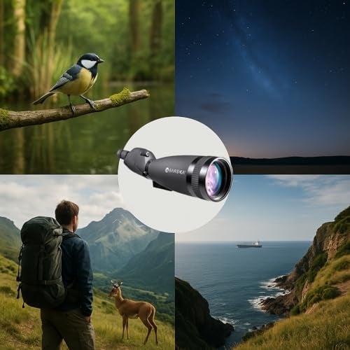 Barska Gladiator 30-90x100 Waterproof Straight Spotting Scope – Includes Tripod & Case – Ideal for Birdwatching, Target Shooting, Hunting & Outdoor Use - Image 3