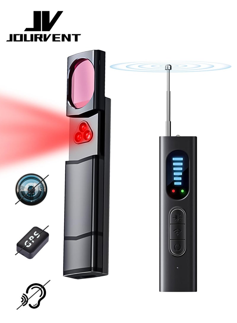 Jourvent Hidden Camera Detector Spy Camera Detector Portable Bug RF Detector Device for Gps Tracker Wireless Listening Device Hidden Camera Finder in Hotel Office Bathroom 6 Levels Sensitivity - Image 1