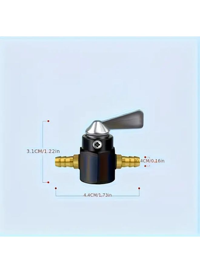 Black Fuel Tank Valve For Motorcycle Modifications,Suitable For Scooter ATV ADV Off Road Street Bike Universal Fuel Line Switch - Image 2
