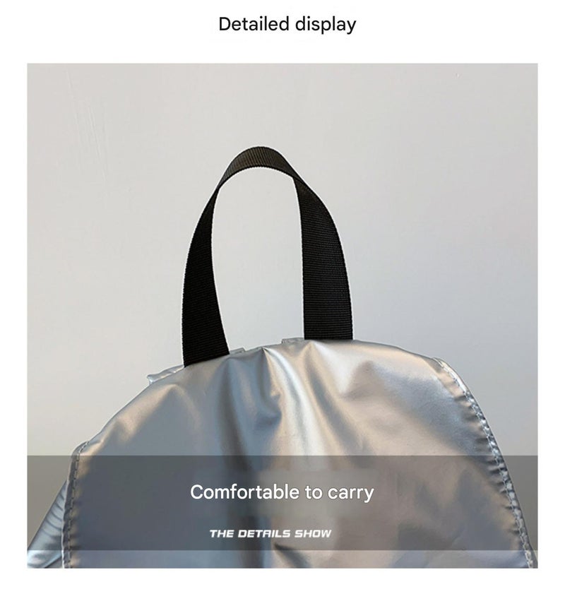 Large capacity washed cloth drawstring backpack - Image 4