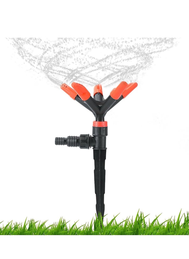 DubaiGallery Water Sprinkler for Lawn Adjustable Garden Sprinkler 360 Rotating Adjustable Watering System Water Sprinkler Flexible Large Area Irrigation for Garden  - Image 1