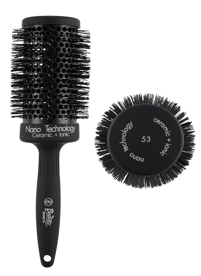 Beauté Secrets Round Brush for Blow Drying - Extra Large Ceramic Ion Thermal Barrel Brush for Precise Styling and Maximum Volume - Lightweight Round Hair Brush for Smooth, Manageable Hair, 53 mm (2 Inch) - pzsku/Z9B8EAC4EEFC9344737E0Z/45/_/1738306506/d12d6e1b-ed5e-408c-bf36-6a0780b9ab21