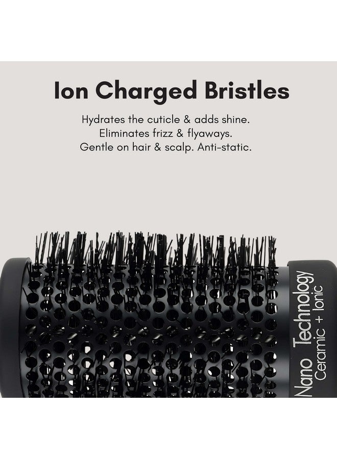Beaute Secrets Beauté Secrets Round Brush for Blow Drying - Extra Large Ceramic Ion Thermal Barrel Brush for Precise Styling and Maximum Volume - Lightweight Round Hair Brush for Smooth, Manageable Hair, 53 mm (2 Inch) - Image 4