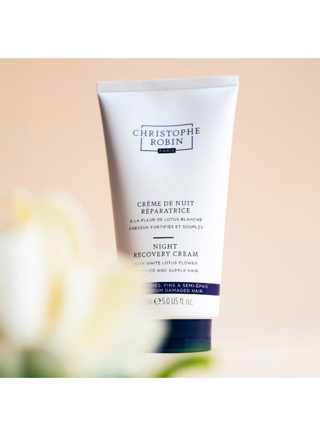 Christophe Robin Christophe Robin Night Recovery Cream with White Lotus Flower 150ml  - Image 2