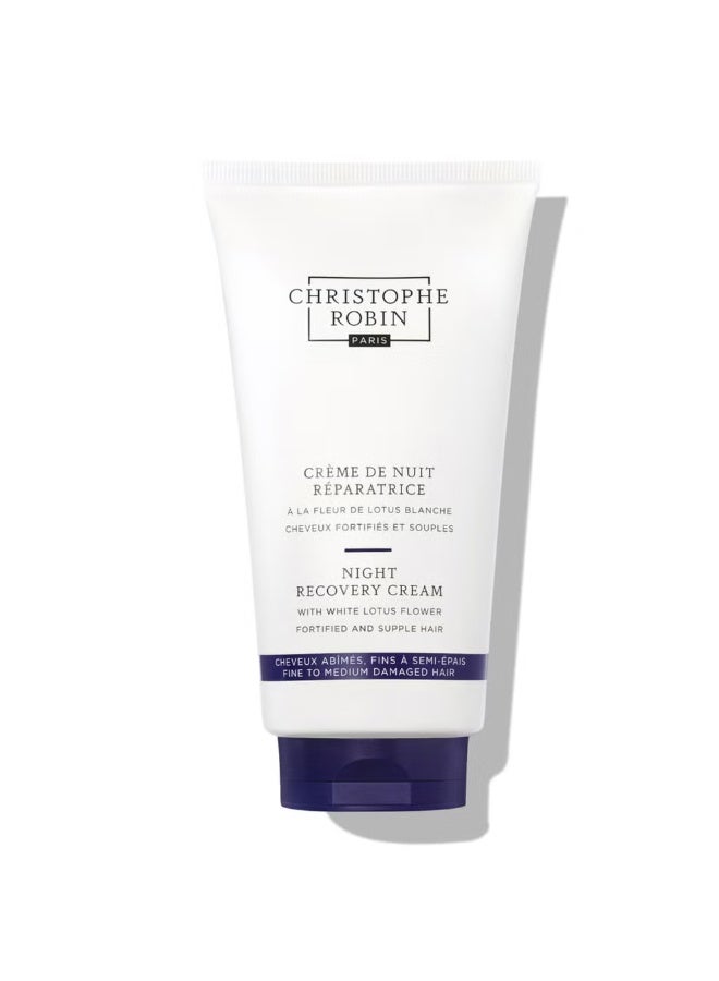 Christophe Robin Christophe Robin Night Recovery Cream with White Lotus Flower 150ml  - Image 1