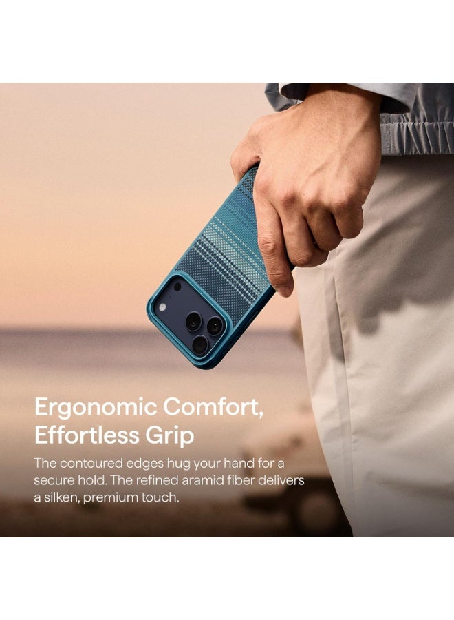 PITAKA حافظة بيتاكا لجهاز آيفون 17 برو ماكس 6.9"، حافظة واقية بمعيار عسكري، متوافقة مع ماغسيف، مصنوعة من ألياف أراميد 1500D المنسوجة وTPU، بروغارد - شروق القمر - Image 3