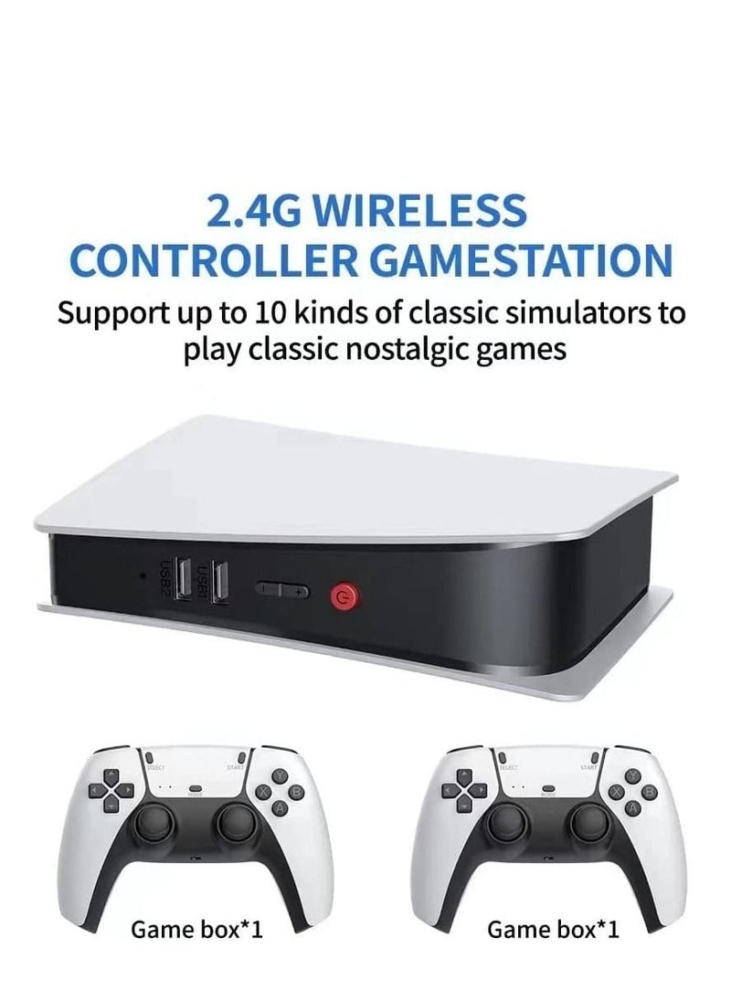 null - M5 Game Console 2.4gb Wireless Controller Game Station, 4K HD Output Retro Classic Video Game Console upto 15000 Games. [video game] - Image 1