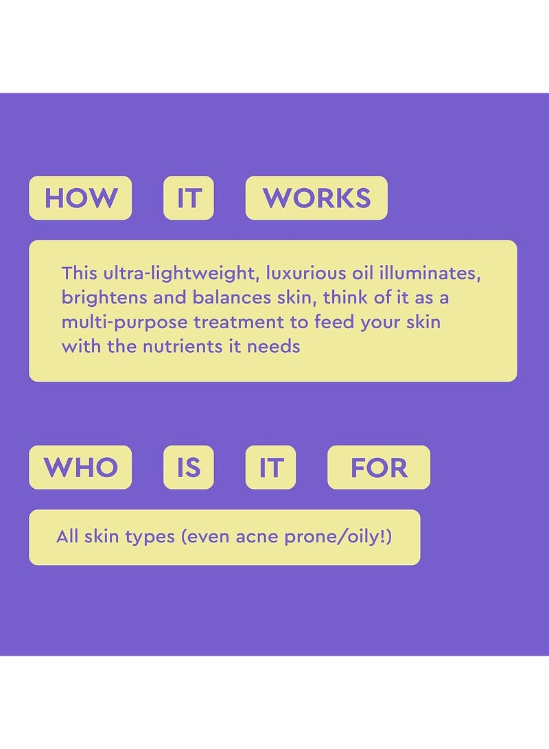 BYOMA Hydrating Recovery Oil - Luxury Face Oil with Squalane, Jojoba Oil & Seabuckthorn Oil - Instant Radiant and Glowy Skin - Barrier Repair Facial Oil - 1.01 fl. oz - Image 4