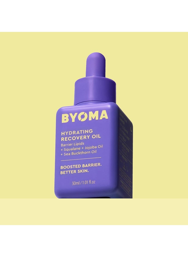 BYOMA Hydrating Recovery Oil - Luxury Face Oil with Squalane, Jojoba Oil & Seabuckthorn Oil - Instant Radiant and Glowy Skin - Barrier Repair Facial Oil - 1.01 fl. oz - Image 5