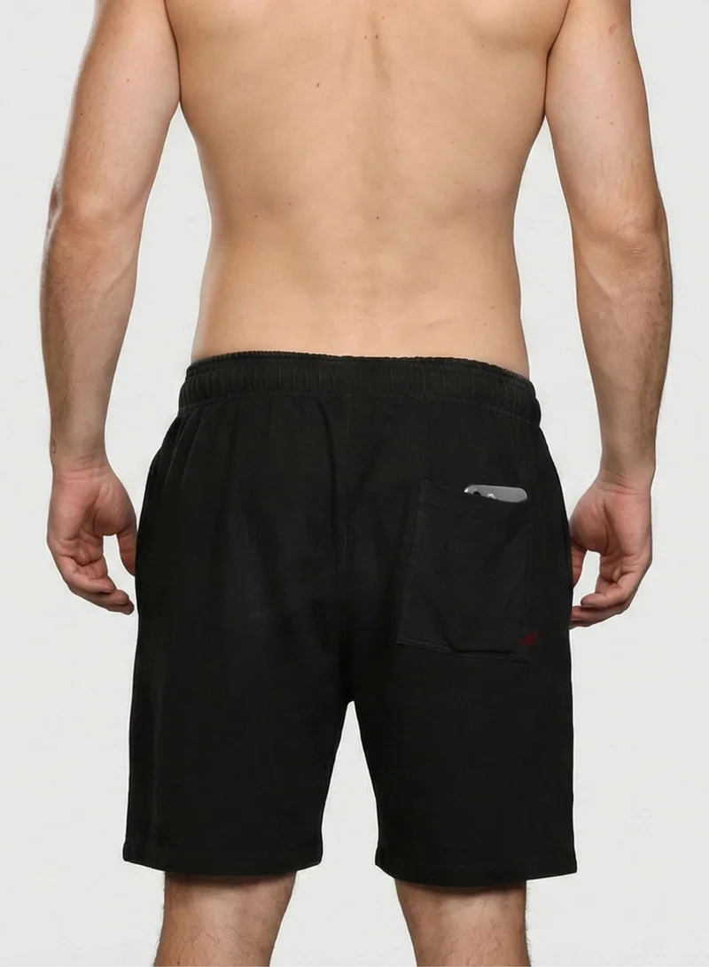 Musclemind Men's Printed Denim Cotton Shorts