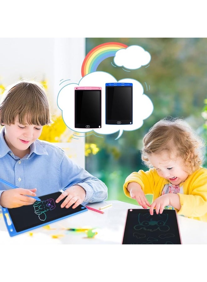 Tinlade 4 Pieces 10 Inch LCD Writing Tablet Doodle Board Electronic Toy Colorful Screen Doodle Drawing Pad for Kids Erasable Reusable Drawing Tablets Educational Learning Toy for Boys Girls (Black Frame)  - Image 2