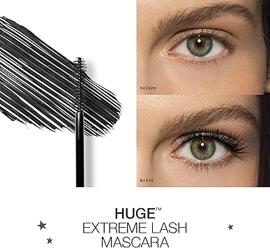 Stila HUGE Extreme Lash Mascara Black for Visibly Lifted Lashes Cruelty Free to Increase Volume Curl Lift for Beautiful Lashes 13ml - Image 5