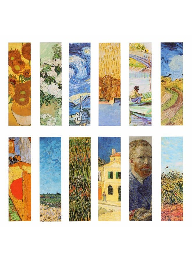 YOSCO Van Gogh Oil Painting Bookmarks for Women Men Kids Boys Girls Children Teens, 30PCS - Image 1