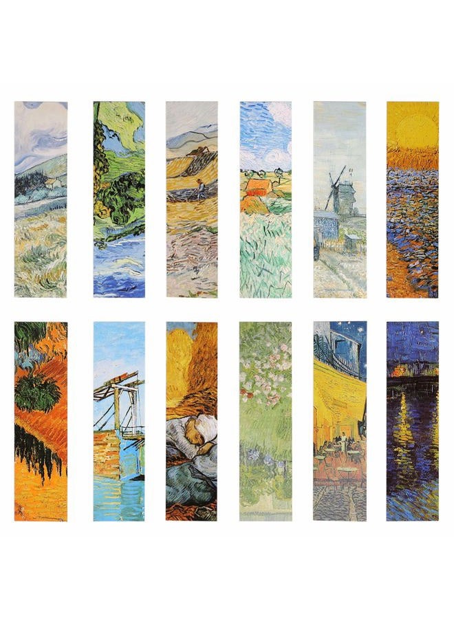 YOSCO Van Gogh Oil Painting Bookmarks for Women Men Kids Boys Girls Children Teens, 30PCS - Image 2