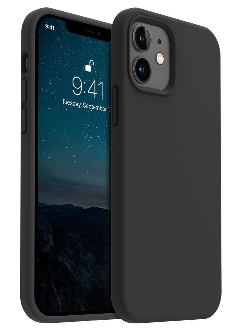 MIGOFAST Liquid Silicone Gel Cover with Full Body Protection Anti-Scratch Shockproof Case Compatible with iPhone 12 - Image 1