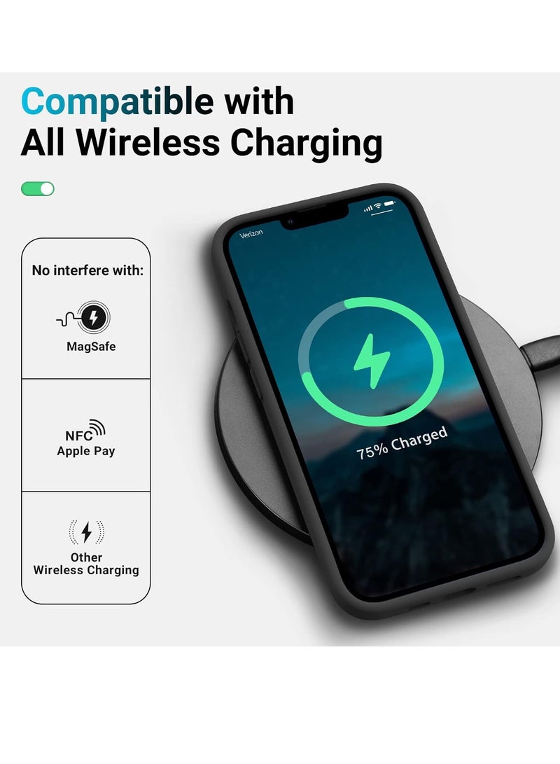 MIGOFAST Liquid Silicone Gel Cover with Full Body Protection Anti-Scratch Shockproof Case Compatible with iPhone 12 - Image 4